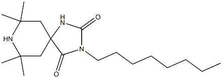 1,3,8-トリアザ-7,7,9,9-テトラメチル-3-オクチルスピロ[4.5]デカン-2,4-ジオン 化学構造式