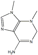 3,9-ジヒドロ-3,9-ジメチル-2H-プリン-6-アミン 化学構造式