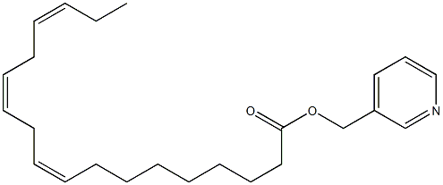 α-リノレン酸3-ピリジルメチル 化学構造式