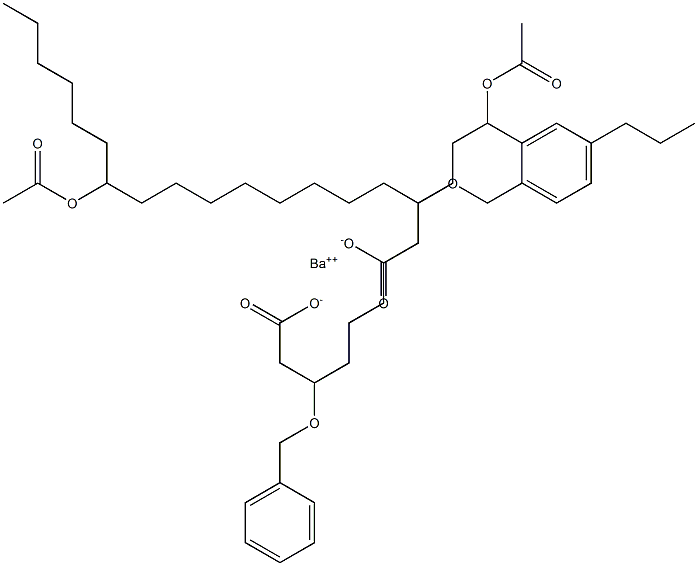 Bis(3-benzyloxy-12-acetyloxystearic acid)barium salt