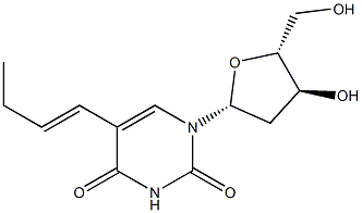 5-[(E)-1-Butenyl]-2'-deoxyuridine Structure