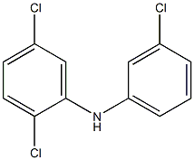 2,5-Dichlorophenyl 3-chlorophenylamine Structure