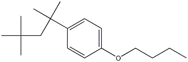 p-(1,1,3,3-Tetramethylbutyl)-1-butoxybenzene Structure