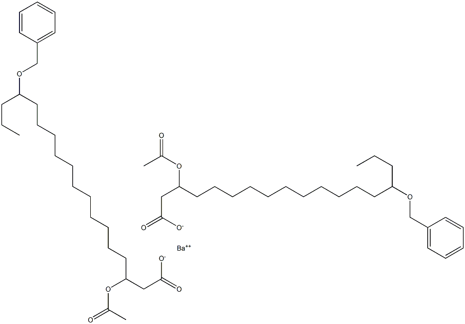 Bis(15-benzyloxy-3-acetyloxystearic acid)barium salt