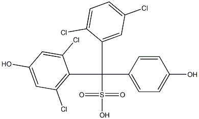 (2,5-Dichlorophenyl)(2,6-dichloro-4-hydroxyphenyl)(4-hydroxyphenyl)methanesulfonic acid
