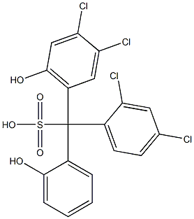 (2,4-Dichlorophenyl)(3,4-dichloro-6-hydroxyphenyl)(2-hydroxyphenyl)methanesulfonic acid|