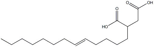 7-ペンタデセン-1,2-ジカルボン酸 化学構造式