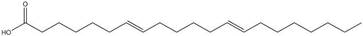 7,13-ヘニコサジエン酸 化学構造式