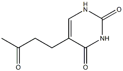 5-(3-オキソブチル)ウラシル 化学構造式