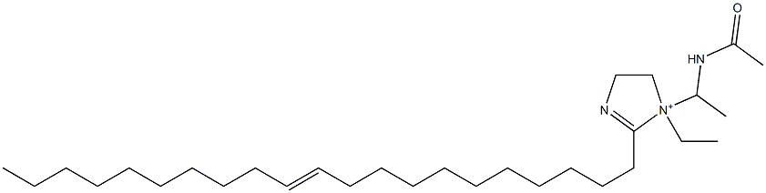 1-[1-(アセチルアミノ)エチル]-1-エチル-2-(11-ヘニコセニル)-2-イミダゾリン-1-イウム 化学構造式