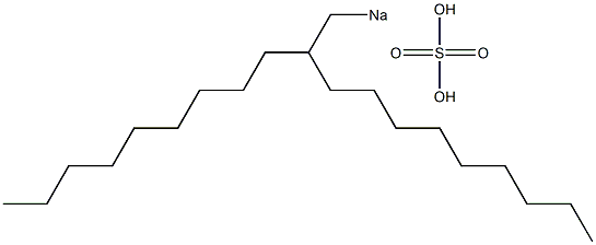 Sulfuric acid 2-nonylundecyl=sodium salt