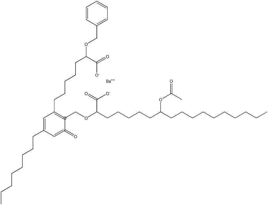 Bis(2-benzyloxy-8-acetyloxystearic acid)barium salt