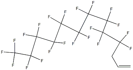 4,4,5,5,6,6,7,7,8,8,9,9,10,10,11,11,12,12,13,13,13-ヘニコサフルオロ-1-トリデセン 化学構造式