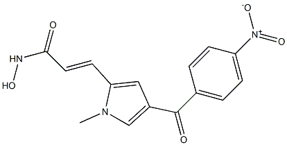 (E)-3-[1-Methyl-4-(4-nitrobenzoyl)-1H-pyrrol-2-yl]-2-propenehydroxamic acid