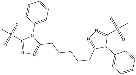 5,5'-(1,5-Pentanediyl)bis[4-(phenyl)-3-methylsulfonyl-4H-1,2,4-triazole]