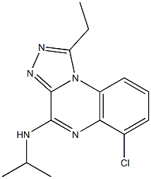 4-Isopropylamino-1-ethyl-6-chloro[1,2,4]triazolo[4,3-a]quinoxaline