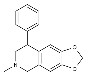 1,2,3,4-Tetrahydro-6,7-methylenedioxy-2-methyl-4-phenylisoquinoline