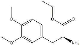 3,4-二甲氧基-L-苯丙氨酸乙酯 结构式