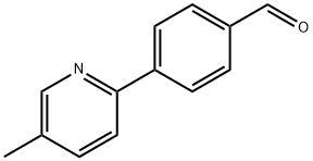4-(5-甲基吡啶-2-基)苯甲醛, 1008744-15-7, 结构式
