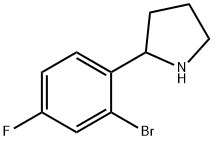 2-(2-bromo-4-fluorophenyl)pyrrolidine Structure
