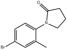 1-(4-溴-2-甲基苯基)吡咯烷-2-酮 结构式