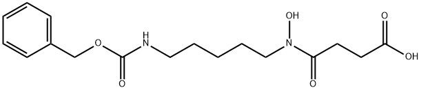 4-[(5-{[(benzyloxy)carbonyl]amino}pentyl)(hydroxy)amino]-4-oxobutanoic acid Structure