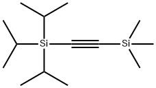 トリイソプロピル[(トリメチルシリル)エチニル]シラン 化学構造式