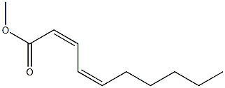 methyl cis-2,cis-4-decadienoate Structure