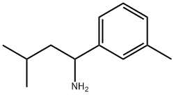 3-甲基-1-(间甲苯基)丁烷-1-胺, 1184551-14-1, 结构式
