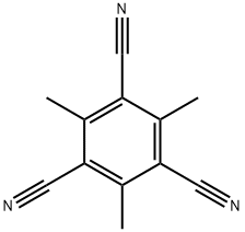 2,4,6-三氰基-1,3,5-三甲基苯, 1206-85-5, 结构式