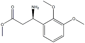 METHYL (3R)-3-AMINO-3-(2,3-DIMETHOXYPHENYL)PROPANOATE Structure