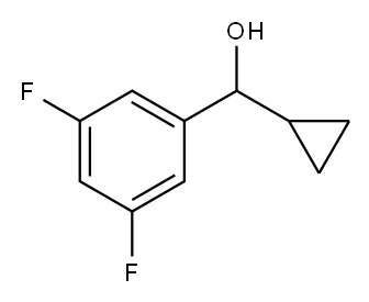 cyclopropyl(3,5-difluorophenyl)methanol 结构式