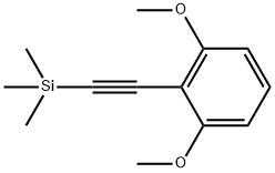 (2-(2,6-dimethoxyphenyl)ethynyl)trimethylsilane Struktur