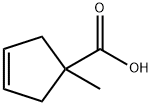 1-methylcyclopent-3-ene-1-carboxylic acid, 124346-92-5, 结构式