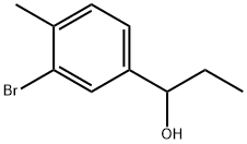 1-(3-bromo-4-methylphenyl)propan-1-ol 结构式