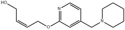 (2Z)-4-[[4-(1-Piperidinylmethyl)-2-pyridinyl]oxy]-2-buten-1-ol, 129622-98-6, 结构式