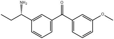 3-((1S)-1-Aminopropyl)phenyl 3-methoxyphenyl ketone 结构式