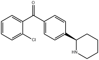 4-((2R)(2-Piperidyl))phenyl 2-chlorophenyl ketone 结构式