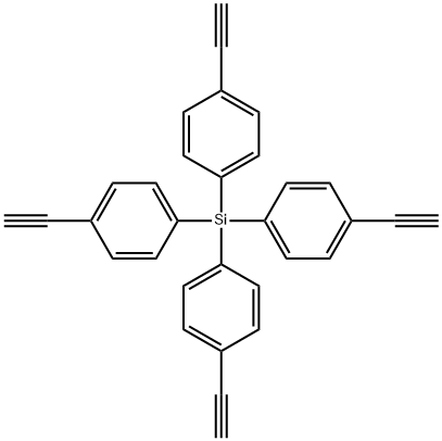 Tetrakis(4-ethynylphenyl)silane 结构式