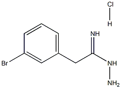 N-氨基-2-(3-溴苯基)乙脒盐酸 结构式