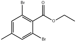 3,5-二溴-4-甲基苯甲酸乙酯 结构式