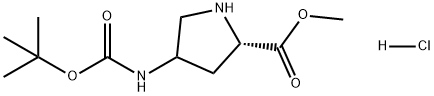 Proline, 4-[[(1,1-dimethylethoxy)carbonyl]amino]-, methyl ester, hydrochloride (1:1)