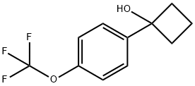1-[4-(Trifluoromethoxy)phenyl]cyclobutanol Structure