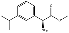 METHYL (2S)-2-AMINO-2-[3-(PROPAN-2-YL)PHENYL]ACETATE 结构式
