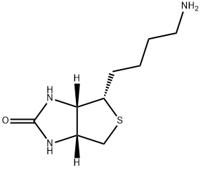 (3aS,4S,6aR)-4-(4-aminobutyl)tetrahydro-1H-thieno[3,4-d]imidazol-2(3H)-one Struktur