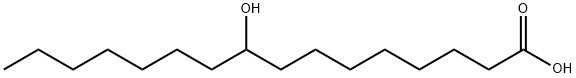 9-ヒドロキシヘキサデカン酸 化学構造式