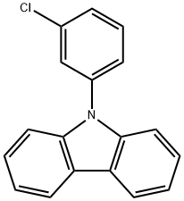 9-(3-氯苯基)-9H-咔唑, 19222-81-2, 结构式