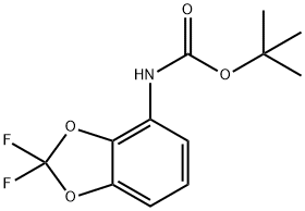 tert-butyl N-(2,2-difluoro-1,3-benzodioxol-4-yl)carbamate Structure