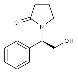 1-[(1R)-2-hydroxy-1-phenylethyl]pyrrolidin-2-one Structure