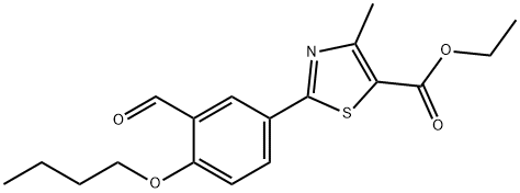 ethyl 2-(4-butoxy-3-formylphenyl)-4-methylthiazole-5-
carboxylate Structure